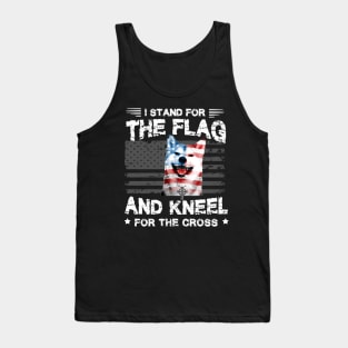 Shiba Inu Dog Stand For The Flag Kneel For Fallen Tank Top